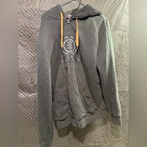 Element Charcoal Hoodie with Sherpa Lining